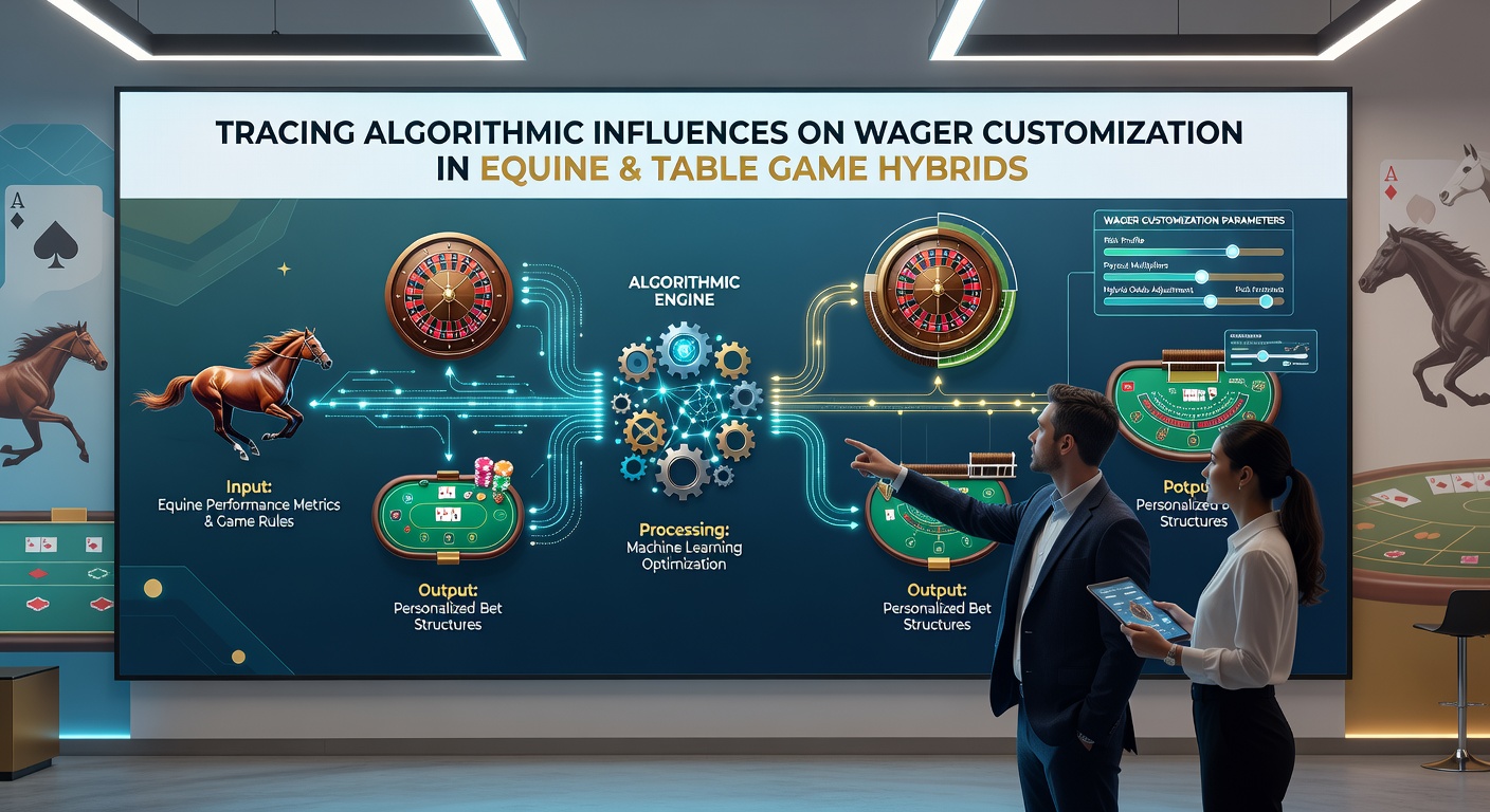 Data flow diagrams illustrating algorithmic processing of user inputs in equine and table game hybrid wagering platforms